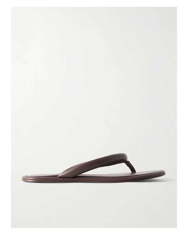 St. Agni Sumi Zehensandalen Aus Gepolstertem Leder - Braun Braun