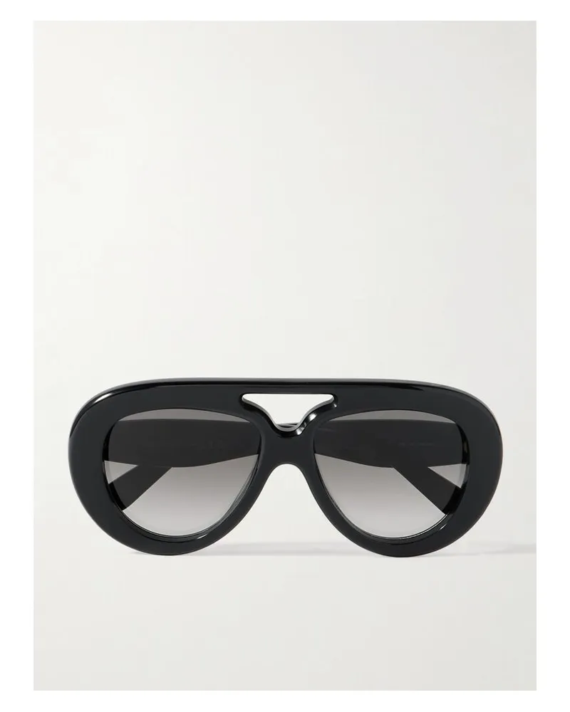 Loewe Pilotensonnenbrille Aus Azetat - Schwarz Schwarz