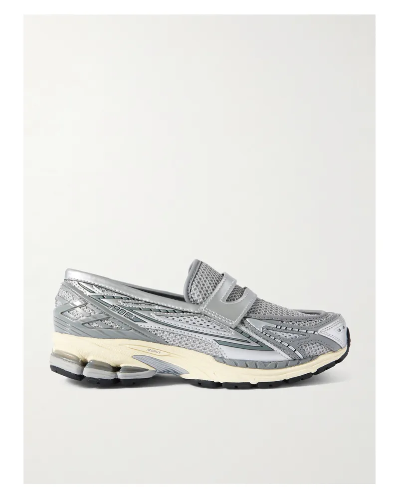 New Balance 1906l Slip-ons Aus Leder Und Mesh Mit Gummibesätzen - Silber Silber