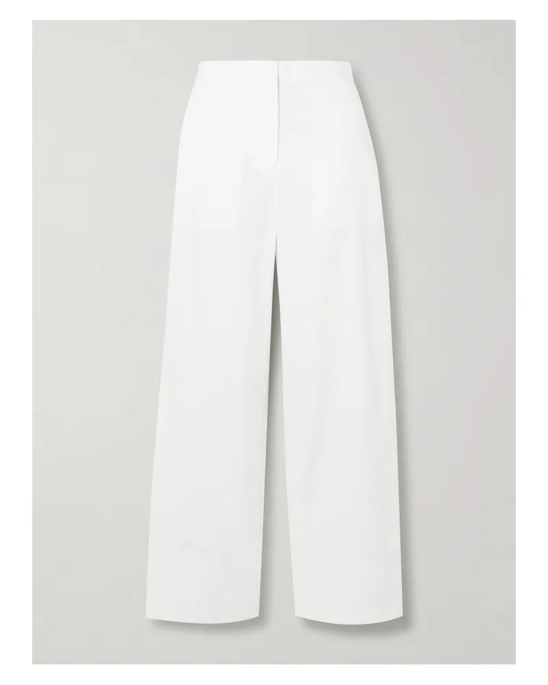 Totême Organic Cotton-poplin Pants - White White