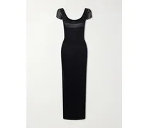 Knitted Maxi Dress - Black
