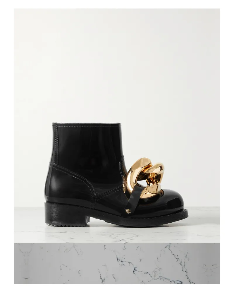 J.W.Anderson Gummistiefel Mit Kette - Schwarz Schwarz