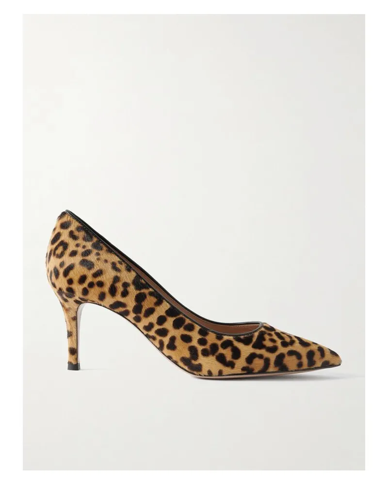 Gianvito Rossi 70 Pumps Aus Kalbshaar Mit Leopardenprint - Animal-Print Animal-print