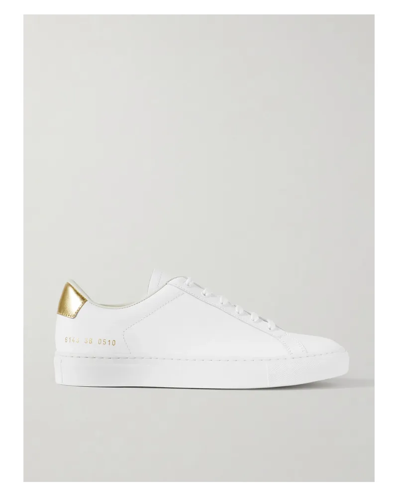 Common Projects Retro Classic Sneakers aus Leder Weiß