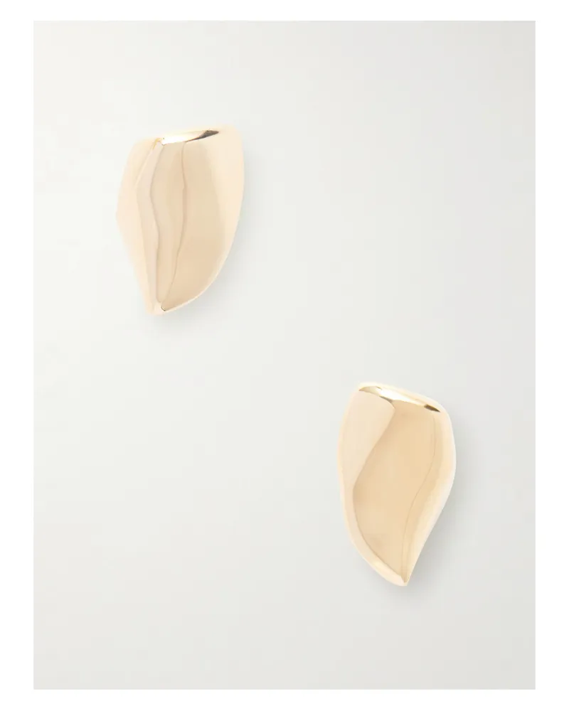 Bottega Veneta Ohrringe Aus Vergoldetem Sterlingsilber Gold
