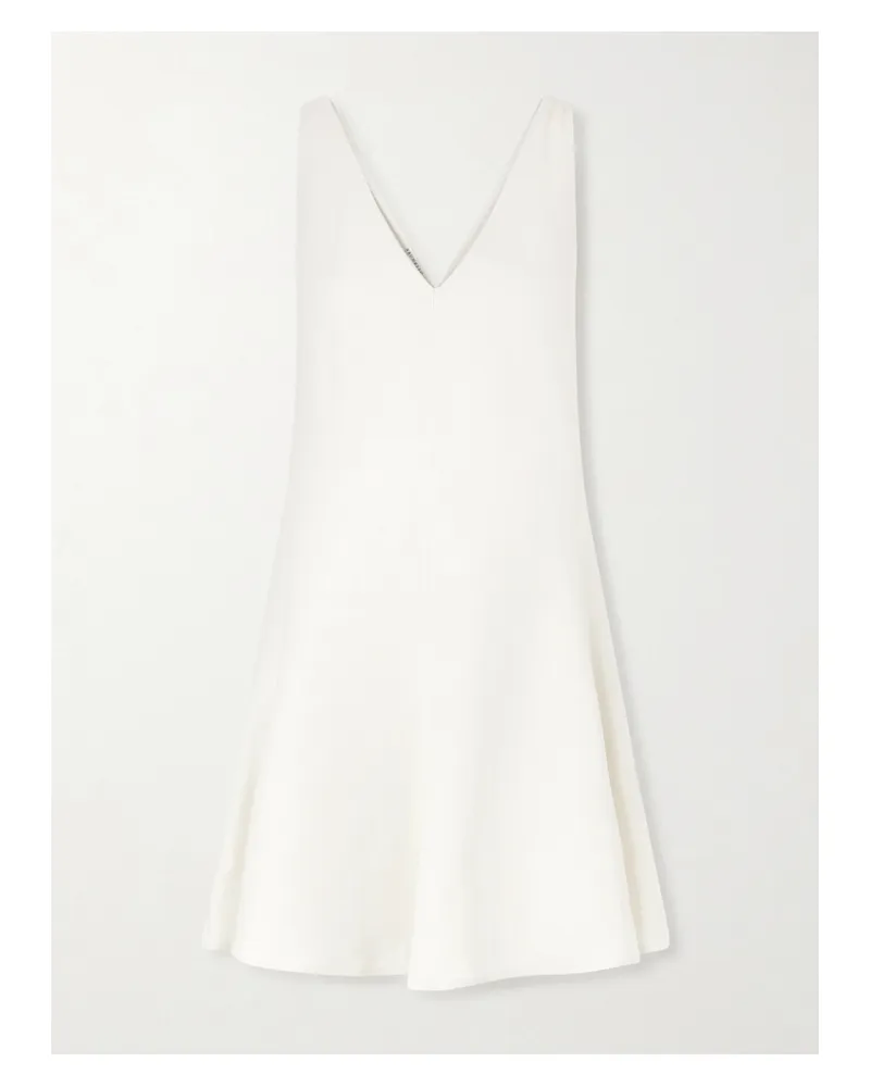 Brunello Cucinelli Twill Mini Dress - Cream Cream