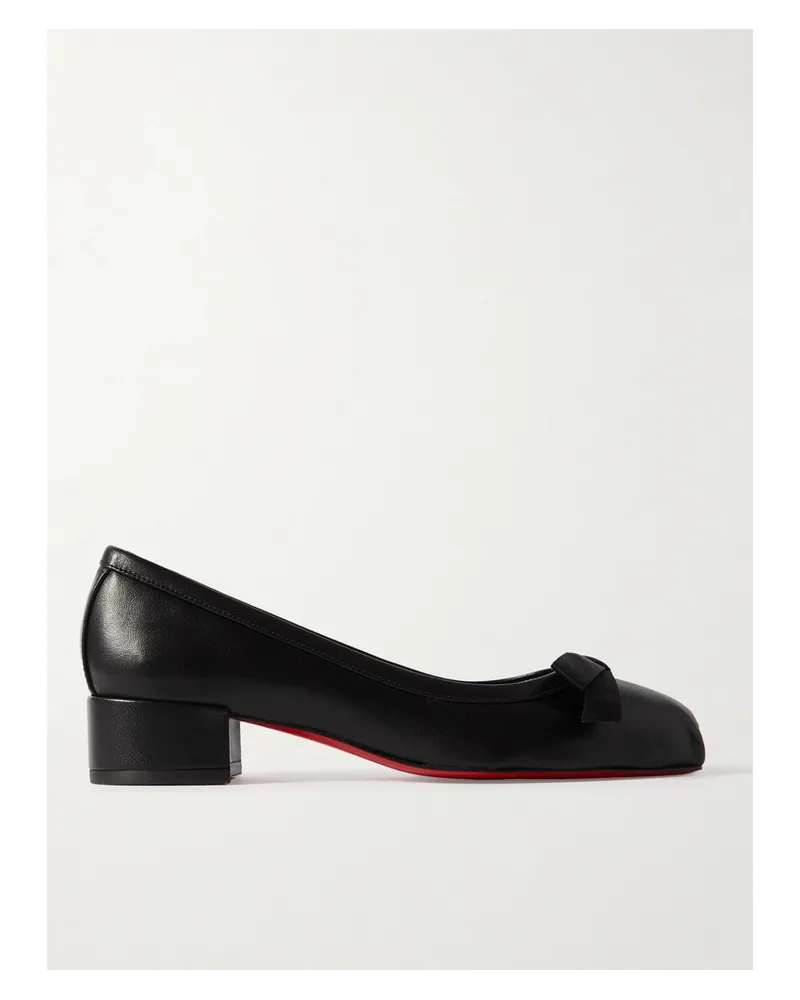 Christian Louboutin Mamaflirt 30 Ballerinas aus Leder Schwarz