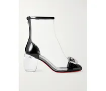 Minny Bubble Patent Leather-trimmed Pvc Ankle Boots - Black