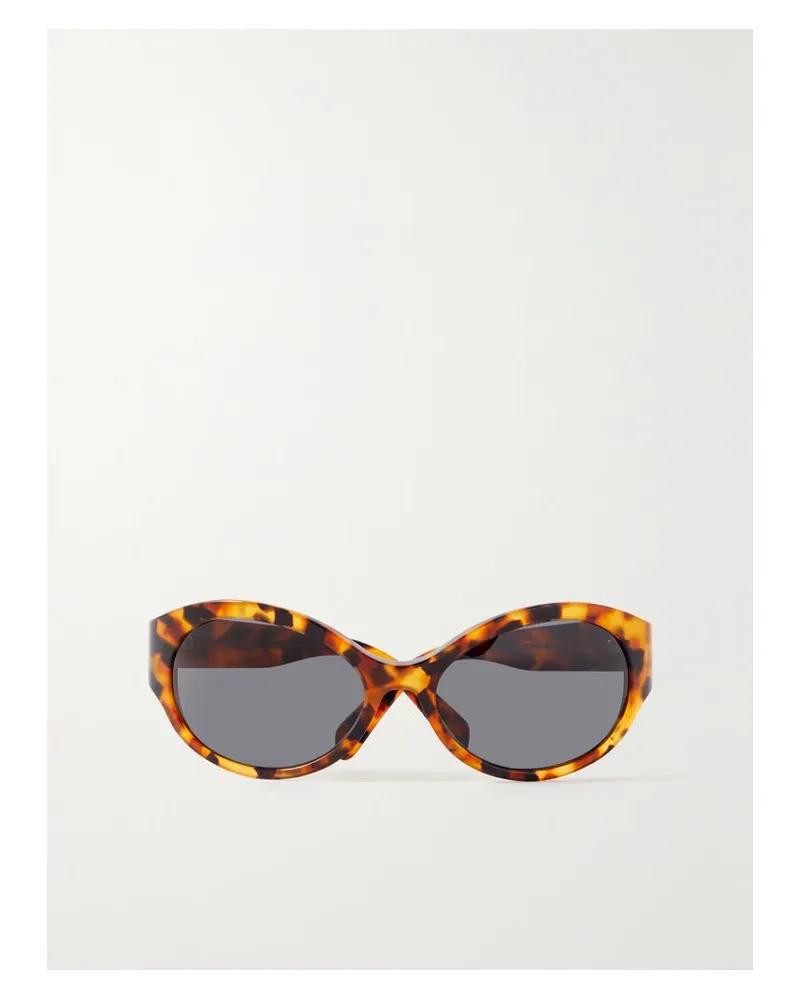 Celine Triomphe Oversized-sonnenbrille Mit Rundem Rahmen Aus Azetat - Braun Braun