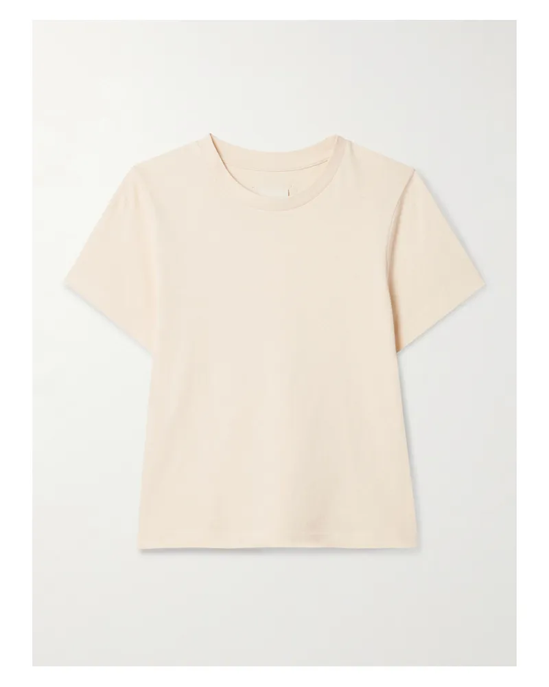 KHAITE Emmylou T-shirt Aus Baumwoll-jersey - Creme Creme