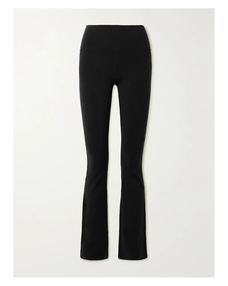alo Airbrush Leggings Aus Stretch-jersey - Schwarz Schwarz