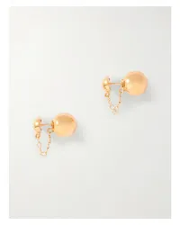 Jil Sander Sphere farbene Ohrringe Gold