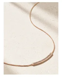 David Yurman Petite Pavé Kette aus 18 Karat Rosé Gold