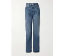 Kelly High-rise Straight-leg Jeans - Blue