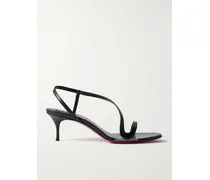 Rosalie 55 Slingback-sandalen Aus Leder Und Pvc - Schwarz