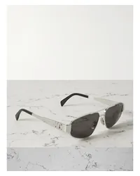 Celine Triomphe farbene Pilotensonnenbrille Silber