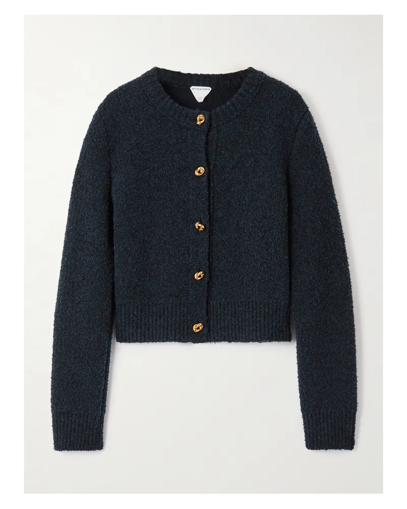 Bottega Veneta Wool-blend Bouclé Cardigan - Blue Blue