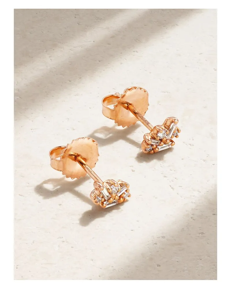 Suzanne Kalan Ohrstecker Aus 18 karat Roségold Mit Diamanten Gold