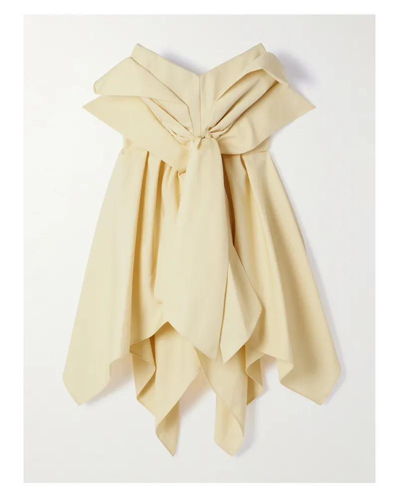 Christopher John Rogers Schulterfreies Oberteil Aus Twill Mit Bändern - Neutral Neutral