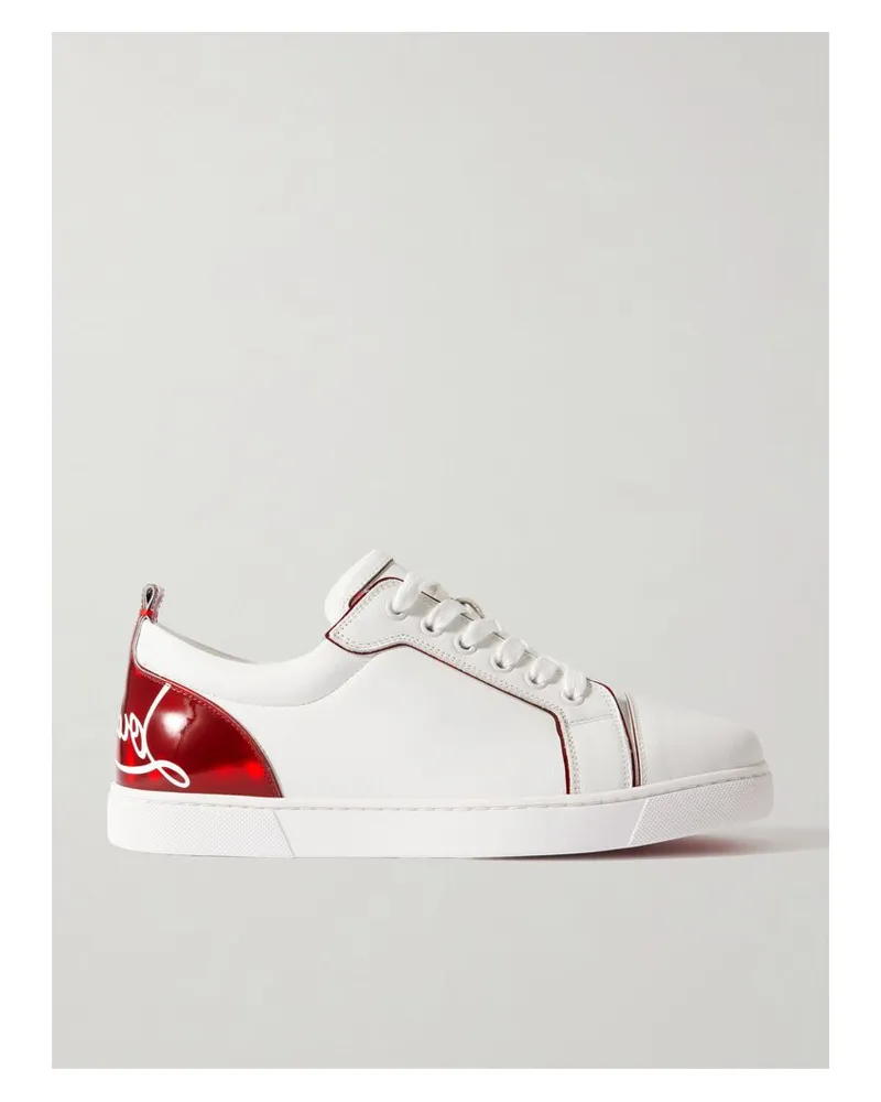 Christian Louboutin Fun Vieira Sneakers Aus Leder Mit Print - Weiß Weiß