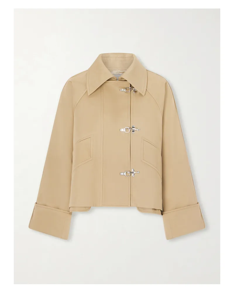 Patou Cotton-gabardine Jacket - Neutrals Neutrals
