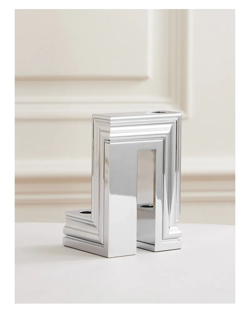 Christofle Mathias Kiss Kandelaber Aus Aluminium - Silber Silber