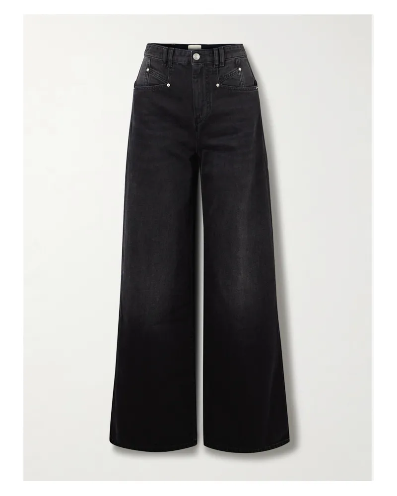 Isabel Marant Lemony Hoch Sitzende Jeans Mit Weitem Bein 