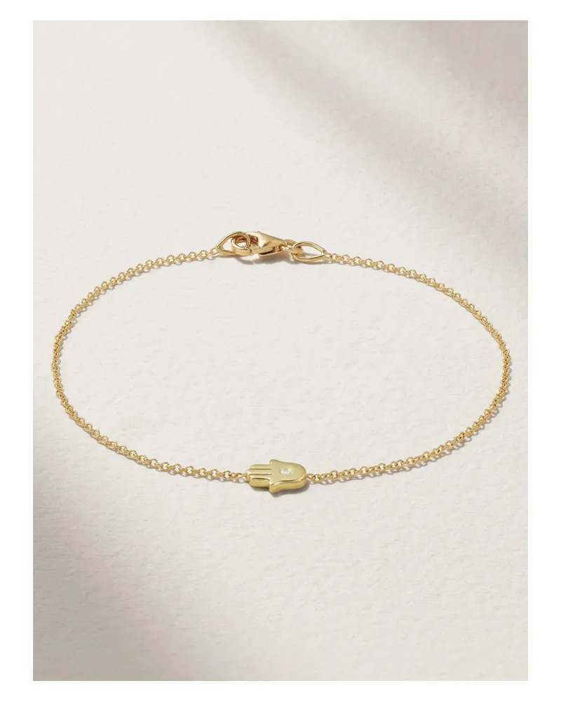 Jennifer Meyer Armband Aus 18 Karat Gold Mit Diamant Gold