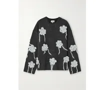 Pullover Aus Einer Wollmischung Mit Applikationen - Grau