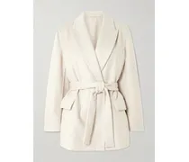 Belted Wool Blazer - Off-white