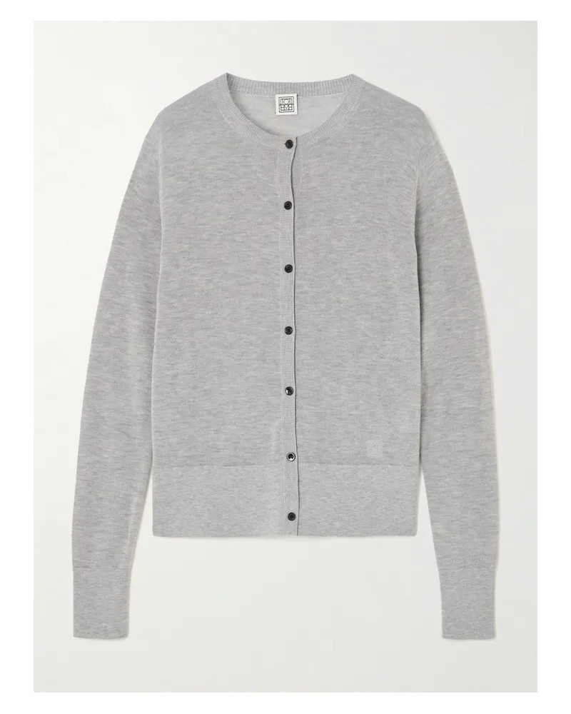 Totême Cardigan Aus Einer Lyocell-mischung - Grau Grau