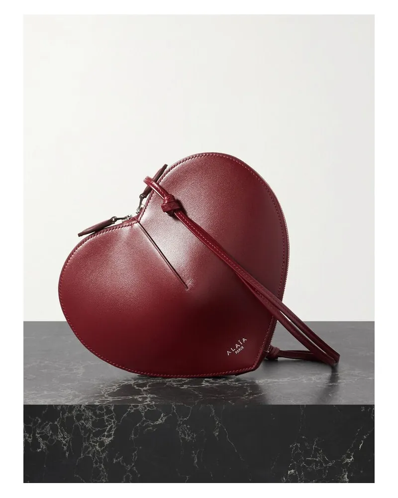 Alaïa Le Coeur Schultertasche Aus Leder - Burgunder Burgunder