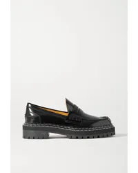 Proenza Schouler Loafers aus Leder Schwarz