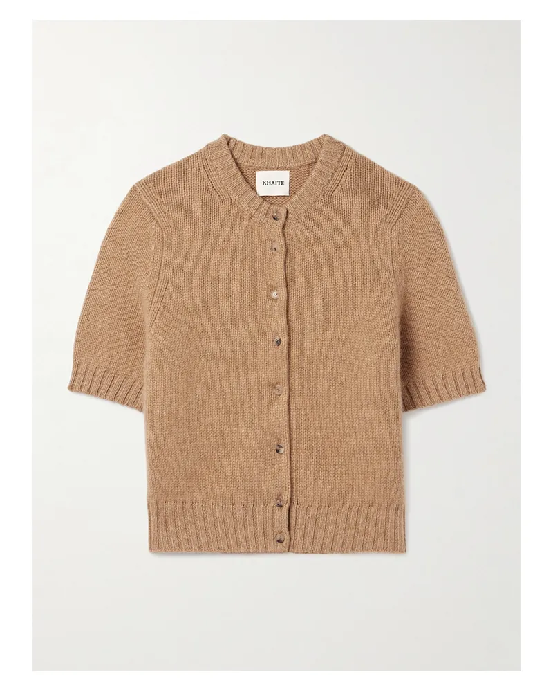 KHAITE Nora Verkürzter Cardigan Aus Einer Kaschmirmischung - Braun Braun