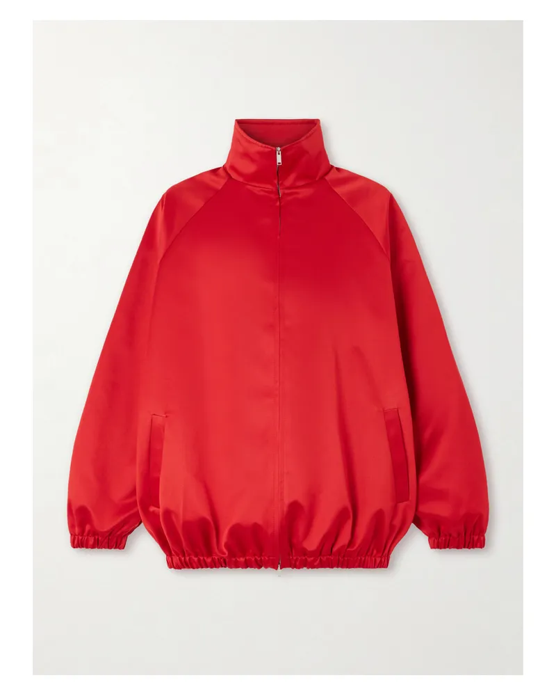 FRANKIE Shop Baxter Jacke Aus Satin - Rot Rot