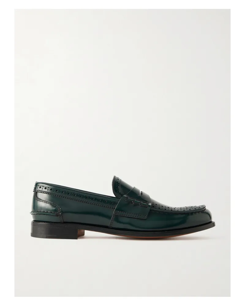 Church's Robin Glossed-leather Penny Loafers - Green Green