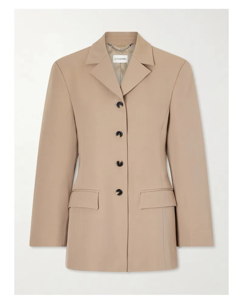 Altuzarra Hoffman Wool-twill Blazer - Brown Brown