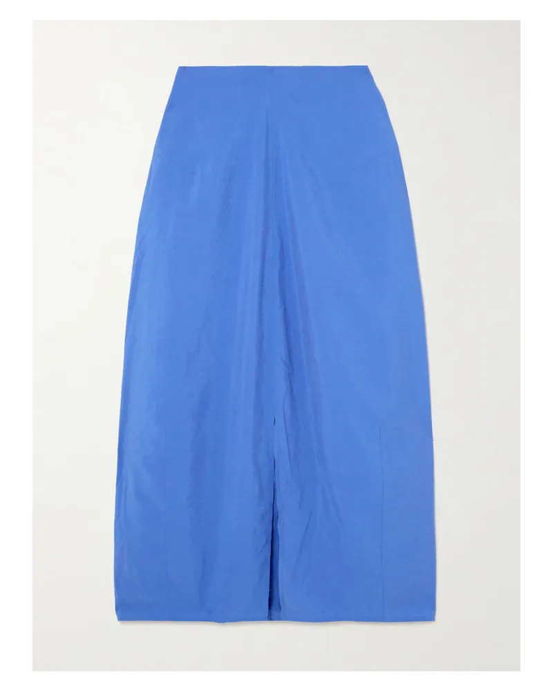 Totême Parachute Maxirock Aus Einer Seidenmischung - Blau Blau
