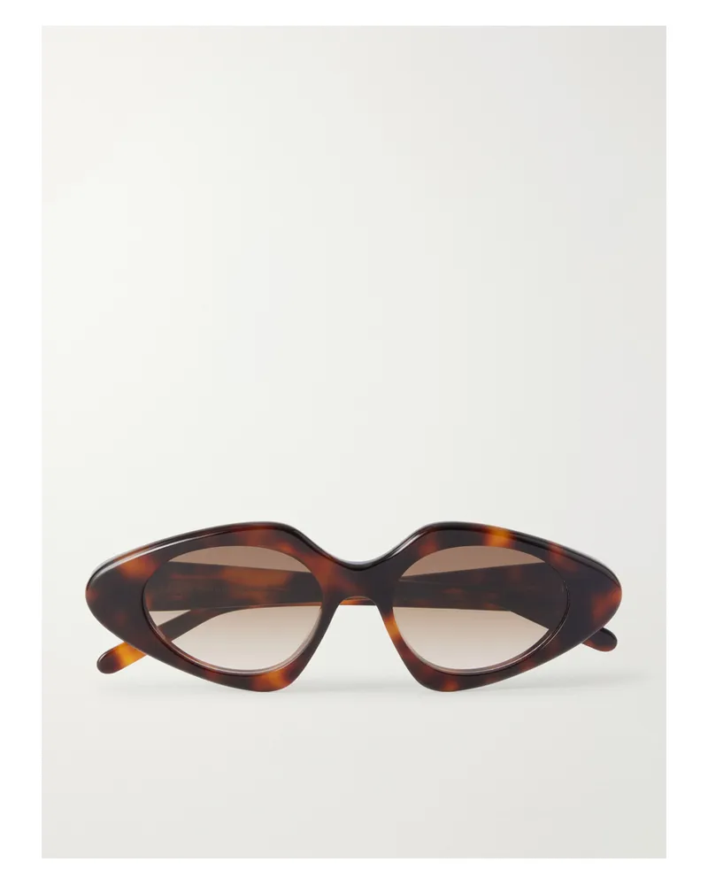 Loewe Slim Cat-eye Tortoiseshell Acetate Sunglasses Tortoiseshell