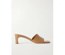 Jeanie Mules Aus Leder - Braun