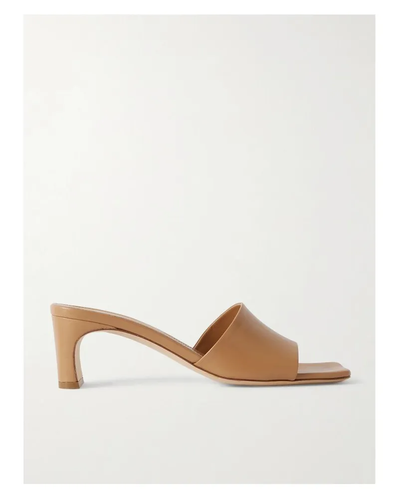 aeyde Jeanie Mules Aus Leder - Braun Braun