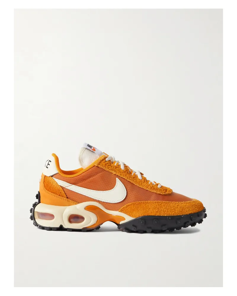 Nike Air Max Waffle Sp Sneakers Aus Veloursleder Und Mesh Mit Nubukleder- Und Lederbesätzen - Orange Orange