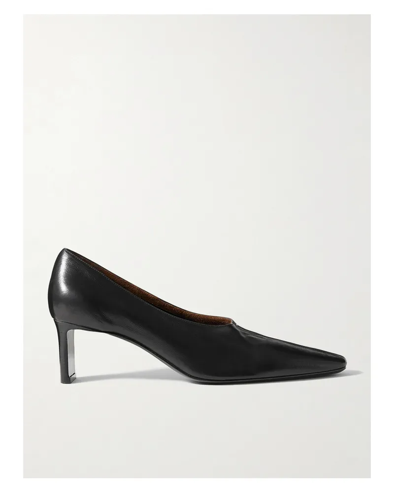 KHAITE Cecilia Leather Pumps - Black Black