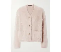 Cherry Hill Mohair And Cashmere-blend Cardigan - Neutrals