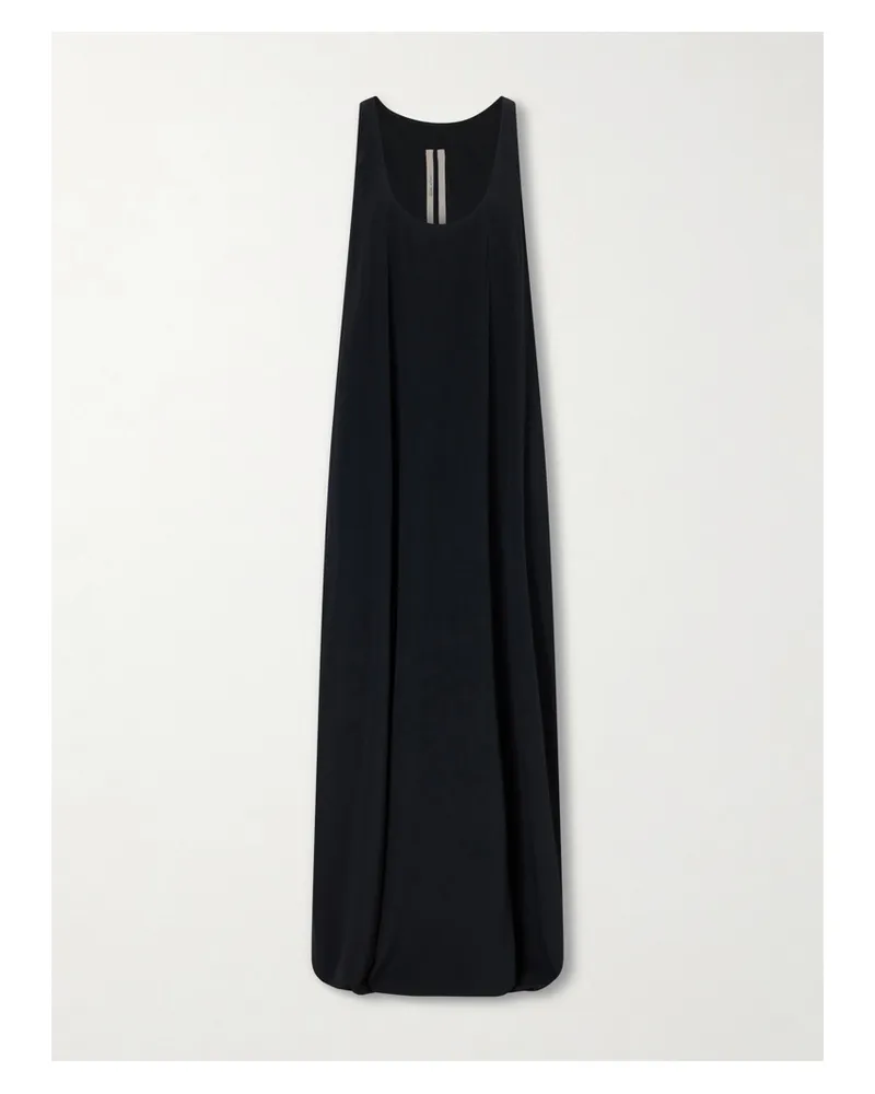 Rick Owens Tank Silk-blend Georgette Gown - Black Black