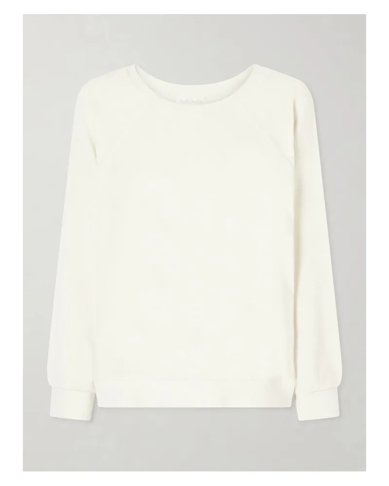 Suzie Kondi Samos Cotton-blend Terry Sweatshirt - Neutrals Neutrals