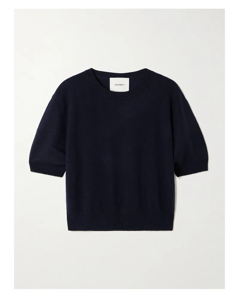 Lisa Yang Genevra Cashmere T-shirt - Blue Blue