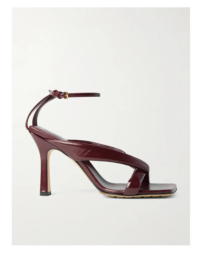Bottega Veneta Riva Padded Leather Sandals - Red Red