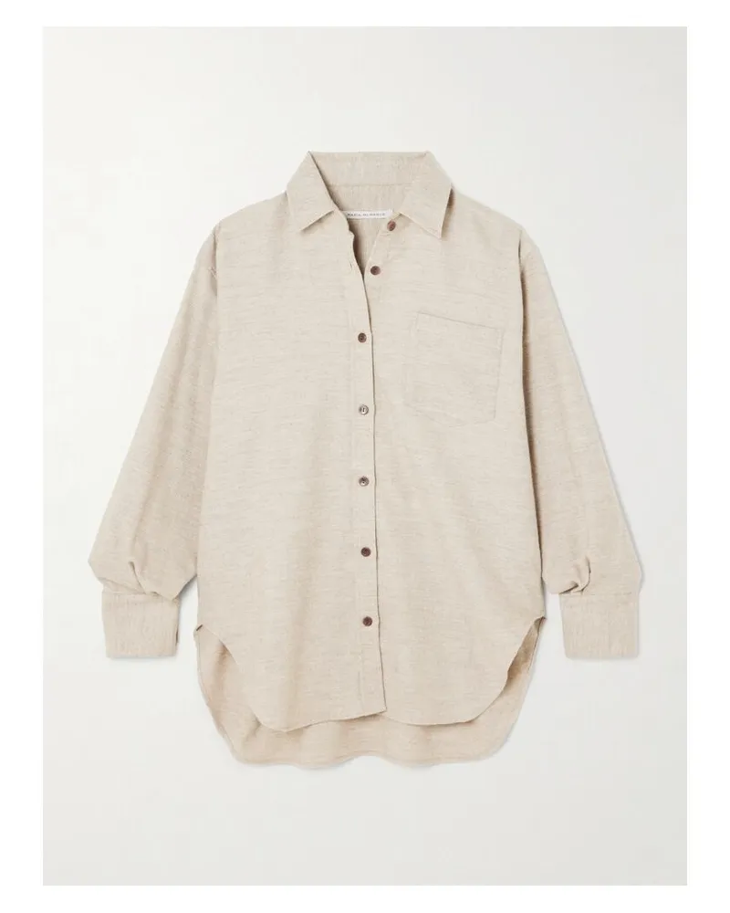 Maria Mcmanus Oversized-hemd Aus Flanell Aus Einer Biobaumwoll-wollmischung - Neutral Neutral
