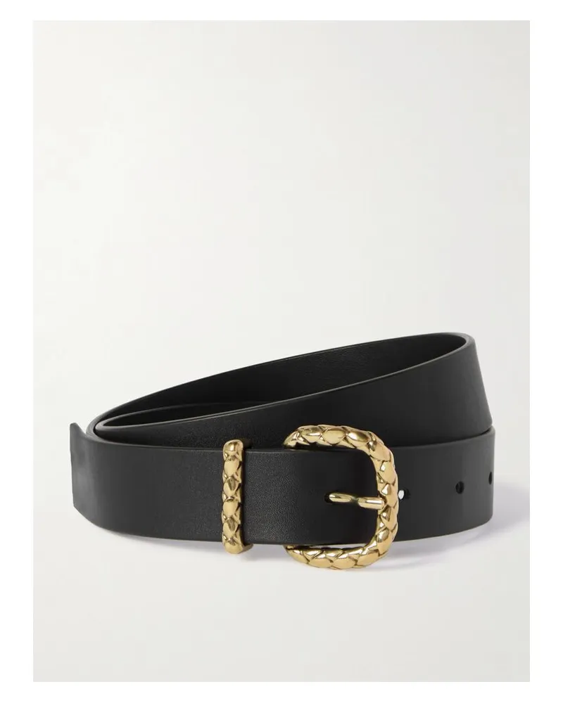 Bottega Veneta Gürtel Aus Leder - Schwarz Schwarz